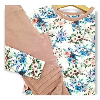 Set aus Ruffled Sweater und Bikerleggings in 110