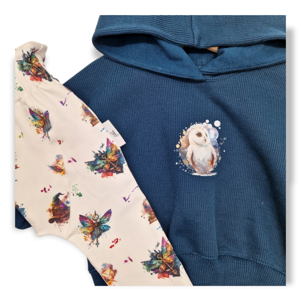 Set aus Ballonhoodie und Slimharem Leggings in 86