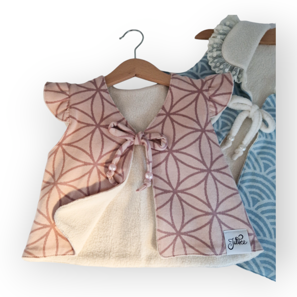 Wendeweste, Kuschelweste, rosa in Größe 92