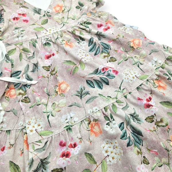 Wickelkleid in Größe 122, Vintage Flowers