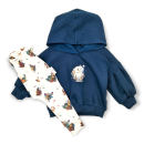 Set aus Ballonhoodie und Slimharem Leggings in 86